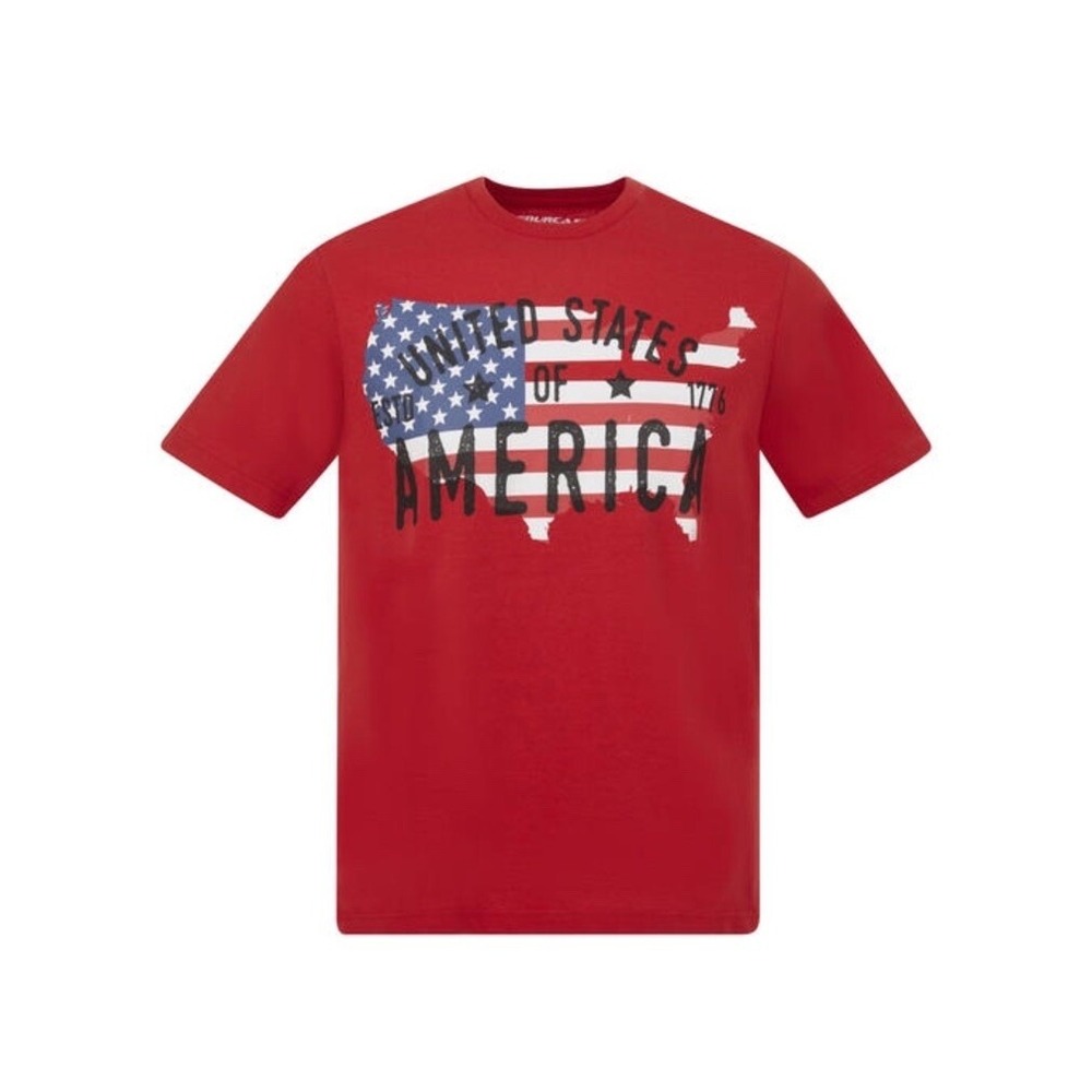 Patriotic USA T Shirt  Red 4th Of July Memorial Day Medium